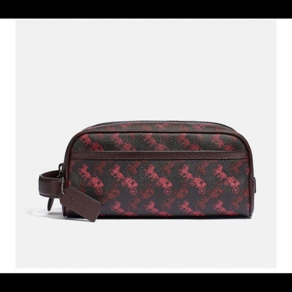 馬車柄☆COACH☆DOPP KIT WITH HORSE AND CARRIAGE PRINT Coach | Bags | Coach Travel Kit With Horse And Carriage